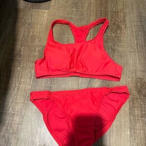 Red Women's Swimwear Set
